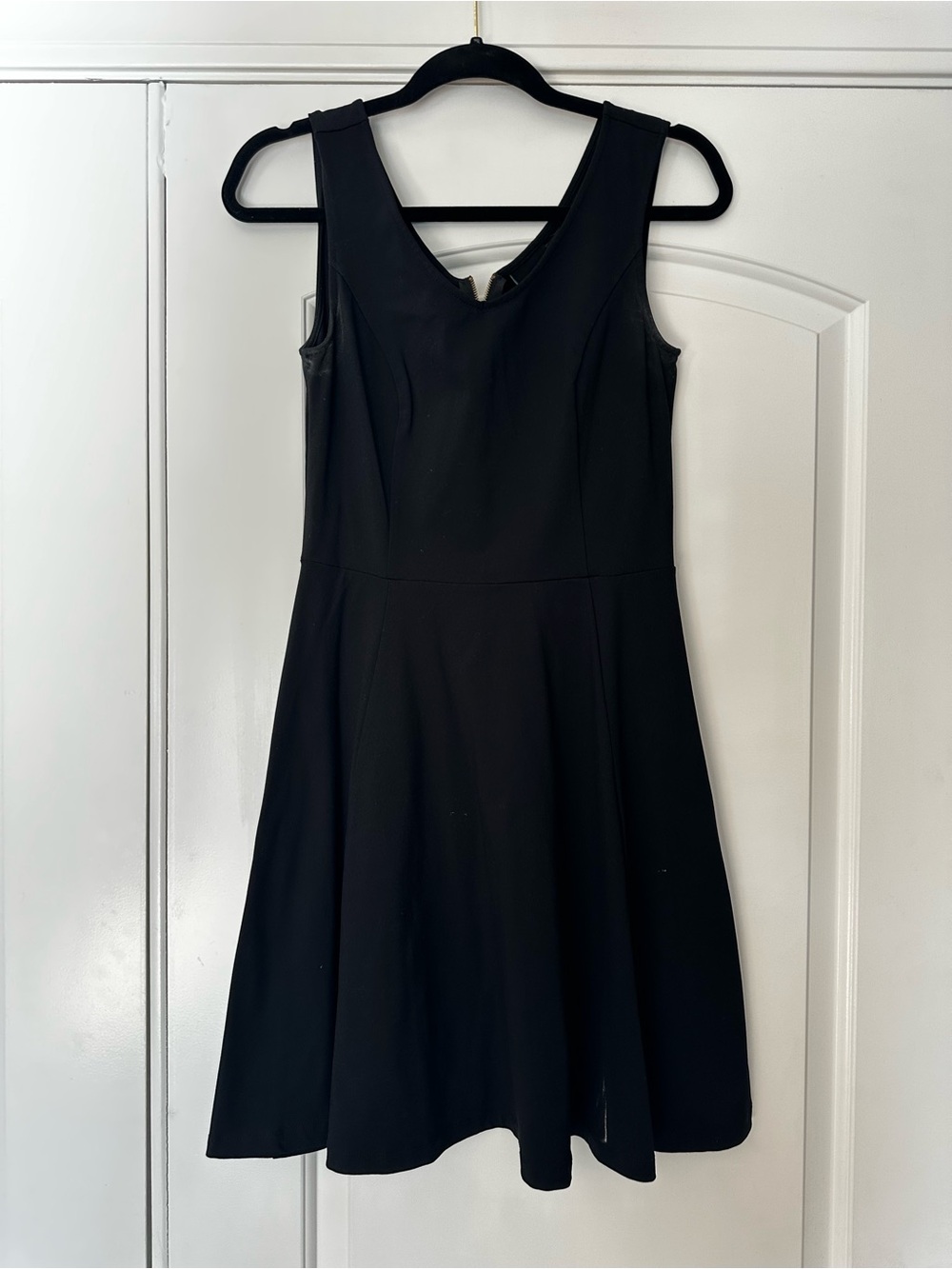Cynthia Rowley Black Sleeveless Fit-and-Flare Mini Dress